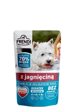 Frendi-  Kawałki w delikatnym sosie z jagnięciną 100g.