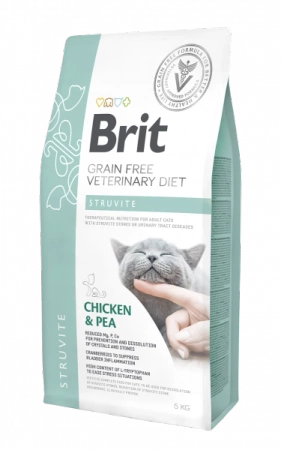 Brit Grain Free Veterinary Diet Cat Struvite Kurczak Z Groszkiem 2kg