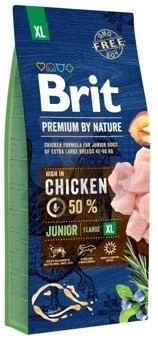 Brit Premium By Nature Junior XL Z Kurczakiem 15kg