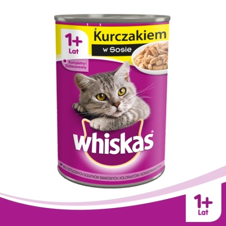 Zestaw WHISKAS Karma mokra 20x400g, 4 różne smaki