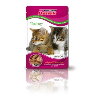 CERTECH-SUPER BENEK Junior Cats Z Indykiem 100g