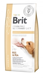 Brit Grain Free Veterinary Diet Dog Hepatic Jajko Z Groszkiem 2kg