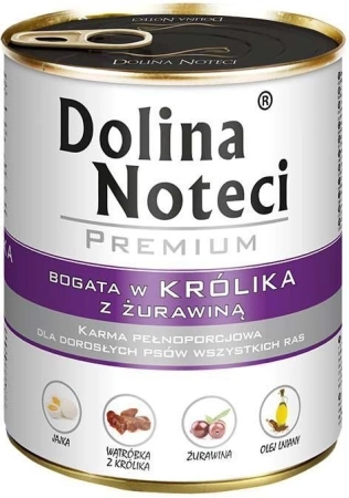 Dolina Noteci Premium Królik Z Żurawiną 800g