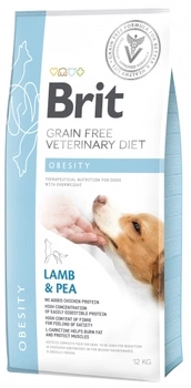Brit Grain Free Veterinary Diet Dog Obesity Jagnięcina Z Groszkiem 12kg
