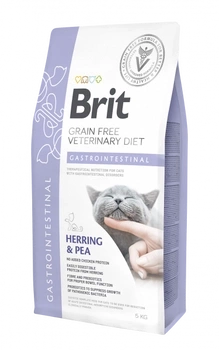 Brit Grain Free Veterinary Diet Cat Gastrointestinal Śledź Z Groszkiem 5kg