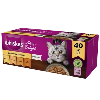 Whiskas Adult Saszetki 40 x 85g Drobiowe Frykasy Mokra Karma