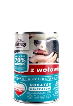 Frendi Kawałki W Delikatnym Sosie Z Wołowiną 400g