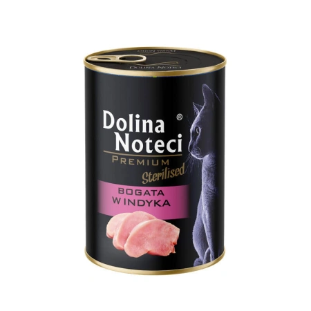Dolina Noteci Premium Sterilised Bogata W Indyka Karma Dla Kota 400g
