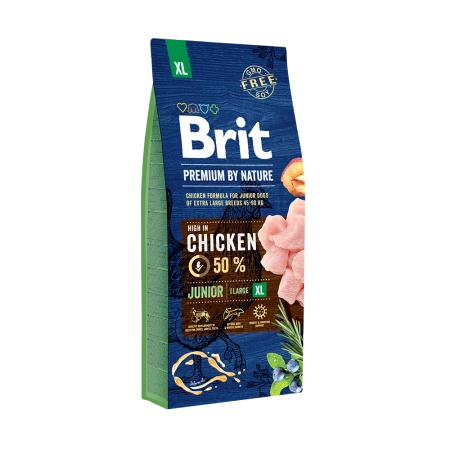 Brit Premium By Nature Junior XL Z Kurczakiem 15kg