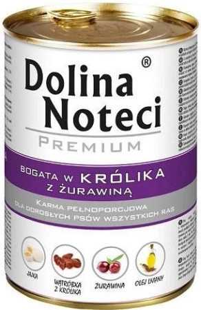 Dolina Noteci Premium Królik Z Żurawiną 400g
