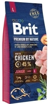Brit Premium By Nature Junior L Z Kurczakiem 15kg