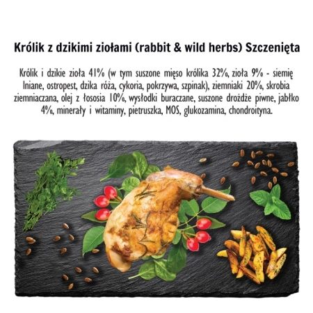 PAKA ZWIERZAKA Seven’th Heaven Królik i Dzikie Zioła "Puppy" 1,5kg