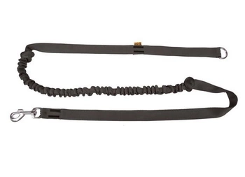 Dingo Smycz Z Amortyzatorem I Uchwytem Czarna 170cm