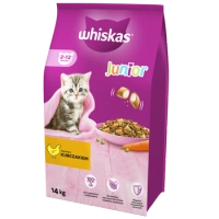 WHISKAS Karma Sucha Dla Kociąt Junior Z Kurczakiem 14kg